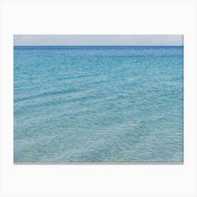 Blue And Turquoise Sea, Italy Canvas Print