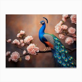 Peacock 64 Canvas Print