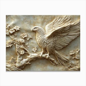 Beautiful Animal 3d Eagle Canvas Print