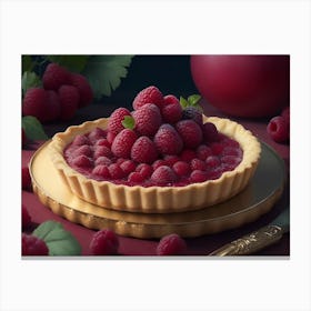 Raspberry Tart Canvas Print