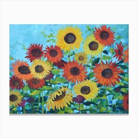 Sunflowers Medow Canvas Print
