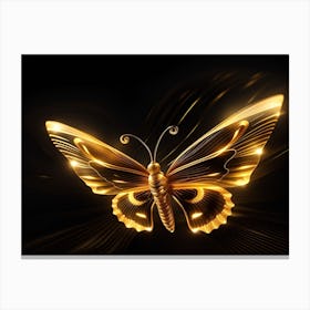 Golden Butterfly 93 Canvas Print