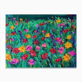 Floral Field Canvas Print