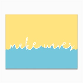 Makewavessummer Canvas Print