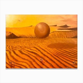 Desert Orb Giant Floating Object Canvas Print