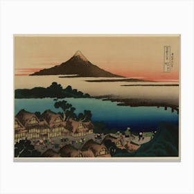 Dawn At Isawa In Kai Province, Katsushika Hokusai Canvas Print