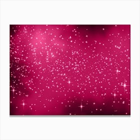 Violet Red Shining Star Background Canvas Print