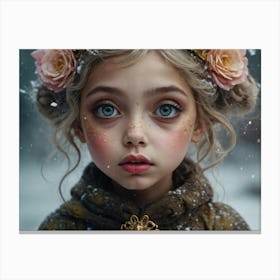 Portrait of a magical fairy 4 Canvas Print