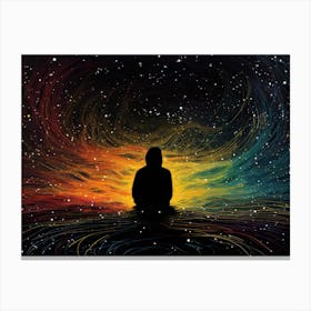 Person In Space Canvas Print