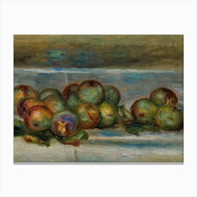 Apples On A Table Canvas Print