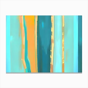 Beach Sandscape Abstract Painting Canvas Print