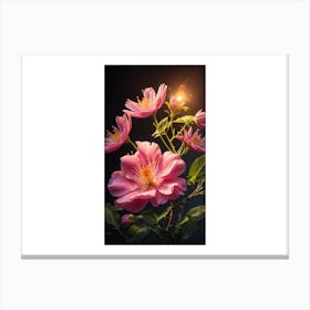 Pink Roses Canvas Print