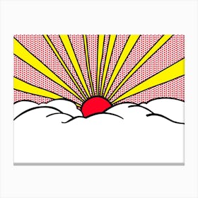 SUNRISE | LICHTENSTEIN DIGITAL REPLICA 1 Canvas Print