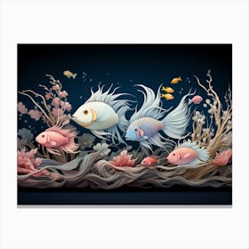 Underwater World Wildlife Canvas Print