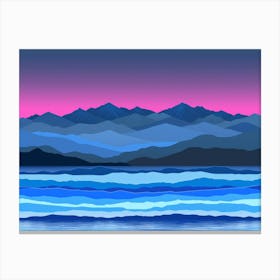 Mountains And Water Canvas Print