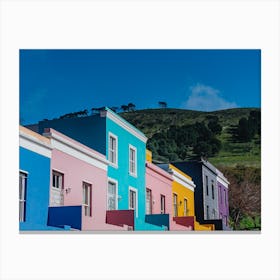 Colorful Houses In Cape Town Canvas Print