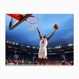 Ball Net Basketball Court Athlete Basketball Court Basket Sport Lay Goal Hoop African Ame (4) 2 Canvas Print