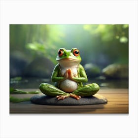 Frog Meditation 4 Canvas Print