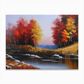 Autumn By The River Canvas Print