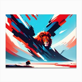 Lion In The Sky 3 Canvas Print