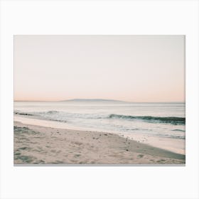 Pastel Beach Sunset Canvas Print