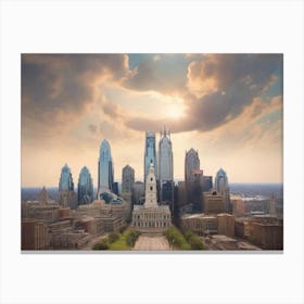 Philadelphia Skyline 3 Canvas Print