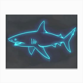 Neon White Tip Reef Shark 3 Canvas Print