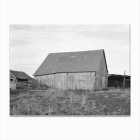 Barn On Farm Of Clifford Hainline, Tenant Farmer Near Ringgold, Iowa By Russell Lee Canvas Print