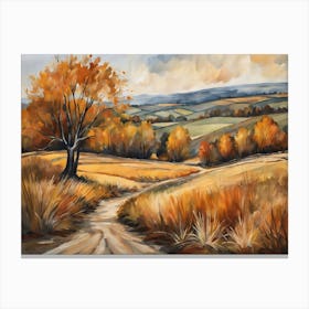 Autumn Landscape Painting (39) Canvas Print