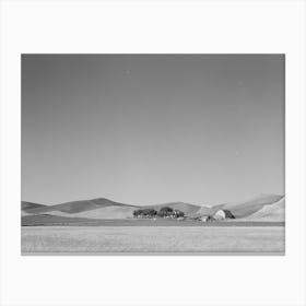 Farmstead And Wheatland, Whitman County, Washington By Russell Lee Canvas Print