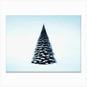  Christmas Tree On North Pole 2 Canvas Print