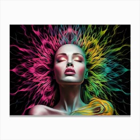 Psychedelic Woman 1 Canvas Print