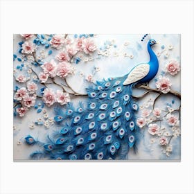 Peacock 60 Canvas Print