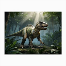 T-Rex In The Jungle 5 Canvas Print