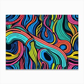 Abstract Wavy Pattern 5 Canvas Print