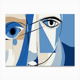 Woman'S Face 2 Canvas Print