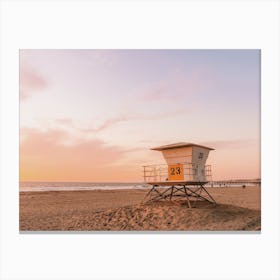 Summer Lifeguard Tower Canvas Print