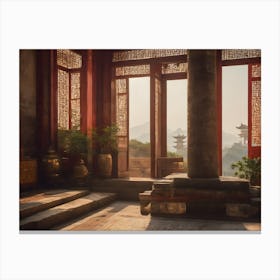 Oriental  architectural  Canvas Print