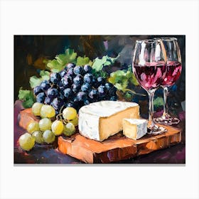 Wine And Cheese Pairing 19 Canvas Print