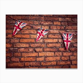 Union Jack British Flags Canvas Print