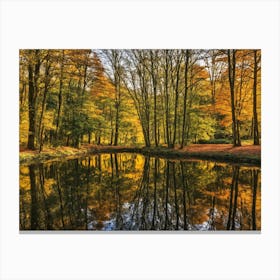 Serene Autumn Reflections 18 Canvas Print