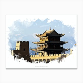 Jiayuguan Fort, Gansu, China Canvas Print