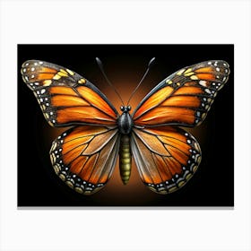 Monarch Butterfly Illustration Canvas Print