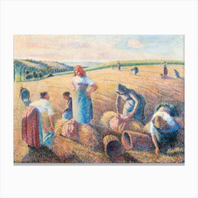 The Gleaners (1889), Camille Pissarro Canvas Print
