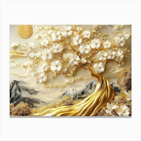 Gold Tree 2 Canvas Print