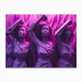 Women In Purple Canvas Print