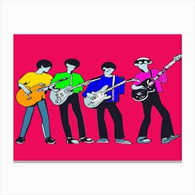 Stage Act Band Music Pop Art Illustration Canvas Print