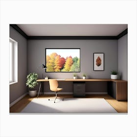 Home Office Art Canvas Print