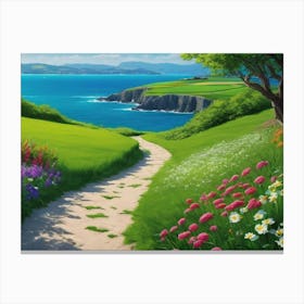 Path To The Sea Canvas Print