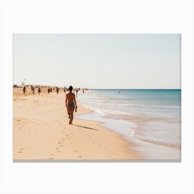 Walking on the Beach Canvas Print